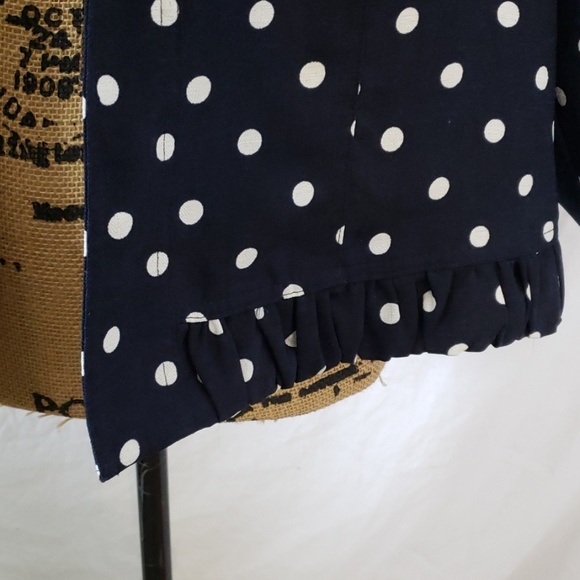 Christopher & Banks Polka Dot Blazer 3/4 Sleeve - Picture 2 of 12